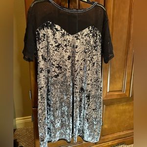 Missguided velvet T-shirt dress